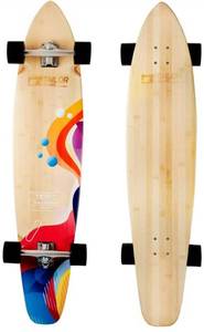 lot 57838 image: TailorShape Race Clothes 44 Bamboo and Canadian Maple Longboard Skateboard Cruiser