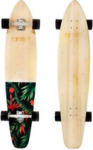 lot 57839 image: TailorShape Race Clothes 44 Bamboo and Canadian Maple Longboard Skateboard Cruiser