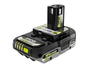 lot 69765 image: RYOBI ONE 18V 2.0 Ah Lithium-lon HIGH PERFORMANCE Battery