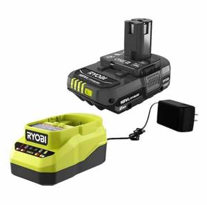 lot 69766 image: RYOBI ONE 18V 2.0 Ah Lithium-lon HIGH PERFORMANCE Battery