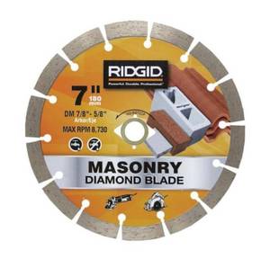 lot 69771 image: RIDGID 7 in. Segmented Diamond Blade
