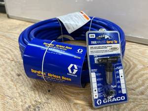 lot 69775 image: Graco Magnum 50 ft-14 in. Airless Hose With Bonus Spray Tip
