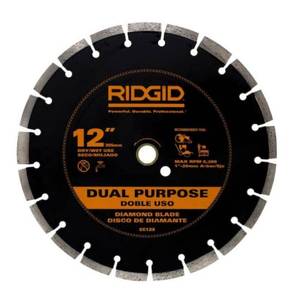 lot 69779 image: RIDGID 12 in. Dual-Purpose Diamond Blade