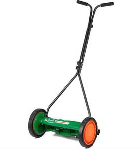 lot 69794 image: $$ Scotts 16 in. Manual Walk Behind Push Reel Lawn Mower, Retail $200