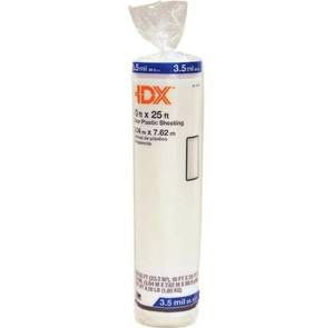lot 69798 image: HDX 10 x 25 ft. Clear 3.5 mil Plastic Sheeting