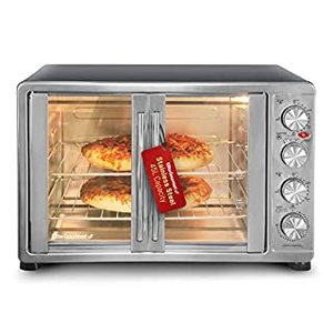 lot 73430 image: Elite Gourment ETO-4510M Double Door Oven with Rotisserie and Convection