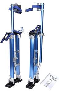lot 73474 image: 24 inch -40 inch Professional Grade Adjustable Drywall Stilts Taping Paint Stilt Aluminum Tool Stilt for Painting Painter Taping Blue