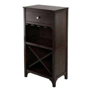 lot 73475 image: Ancona Modular Wine Cabinet with One Drawer, Glass Rack and X Shelf