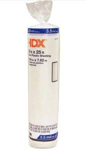 lot 69813 image: HDX 10 ft. x 25 ft. Clear 3.5 mil Plastic Sheeting