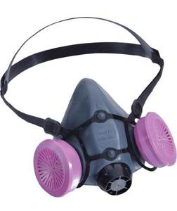 lot 69819 image: North by Honeywell 5500 Series Half Mask Respirator Medium and 2 P100 filters