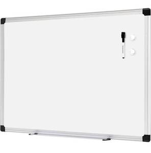 lot 69823 image: Amazon Basics Magnetic Dry Erase White Board, 36 x 24-Inch Whiteboard - Silver Aluminum Frame