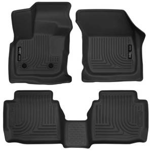 lot 69824 image: Husky Liners WeatherBeater Front & Rear 3 Piece Floor Liners 98791, Fits 2017-2020 Ford Fusion 2017-2020 Lincoln MKZ