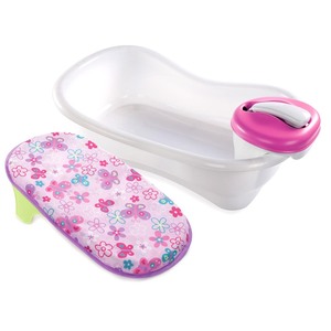 lot 9260 image: Summer Newborn-to-Toddler Bath Center & Shower (Pink)