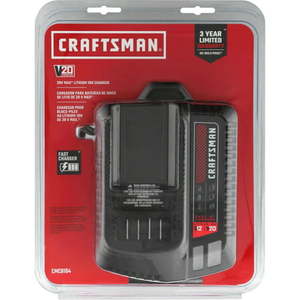 lot 10209 image: Craftsman 20V MAX 20 volts Lithium-Ion Battery Rapid 1- Charger Only
