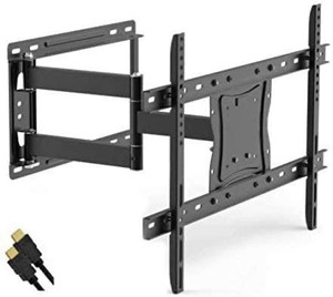 lot 10220 image: Full Motion Articulating Tilt Universal Wall Mount Kit for 19 to 84 TVs with HDMI Cable (ona16tm014e)