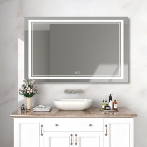 lot 10231 image: Natalie-Modern LED Wall Mirror Ligthed up Bathroom Mirror retail $229