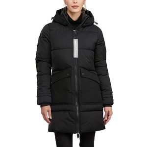 lot 11049 image: Womens KENDALL & KYLIE Coolidge Quilted & Sherpa Puffer Coat, Size Medium, Black- Retail $159