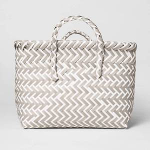 lot 55901 image: Small Rectangle Storage Basket Gray - Room Essentials(quantity 2)