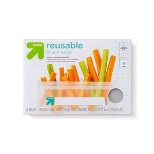 lot 55907 image: Snack Reusable Food Storage Bags - 8pk - up & up(Quantity 6)