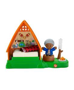 lot 55961 image: Fisher Price Little People A-Frame Cabin