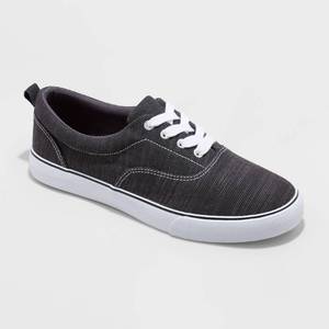 lot 55986 image: Womens Molly Vulcanized Lace-Up Sneakers - Universal Thread Black 8