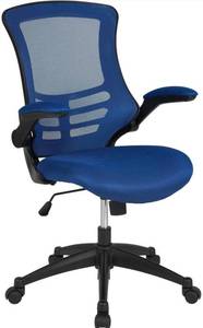 lot 24087 image: Blue And Black Office Chair , Mesh Back - Model SW7