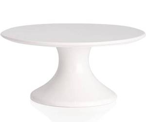 lot 24091 image: Kanwone 8-Inch Porcelain Round Cake Stand, Cake Plate, Dessert Stand, Cupcake Stand for Parties, Baby Shower, Home Decorating