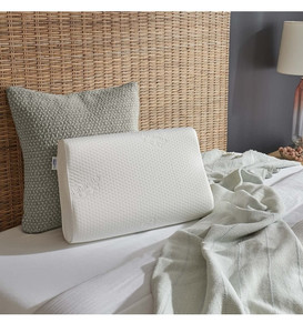 lot 24148 image: Tempur-Pedic TEMPUR-Ergo Neck Pillow Firm Support, Medium Profile, White