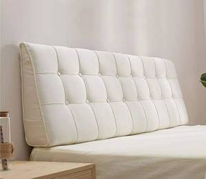 lot 24161 image: Headboard Cushion Wall Pillow Linen Fabric Lumbar Pad Bed Backrest Breathable