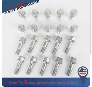lot 24171 image: 20pc Wheel Lug Bolts Nuts 12x20x1.5mm For Mercedes W124 R126 R129 W201 W202 W203