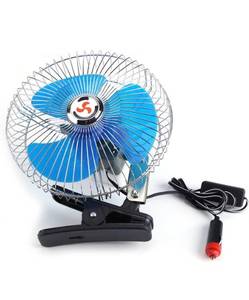 lot 24172 image: Car Oscillating Fan ,Vehicle mounted Swing Fan ,Car Portable Mini Fan , Small 180 Degree Rotating Adjustable Vehicle Clip On Cooling Oscillating Fan ,12V 25W ,22CM ,1.4M ,55.12inch