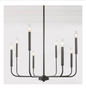 lot 24174 image: LNC Pict 8-Light Distressed Rusty Bronze ModernContemporary Bare Bulb LED Chandelier Item #1600525 Model #A03226
