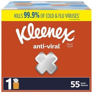 lot 110023 image: (18) Kleenex Facial Tissues, 1 Cube Box, Classroom or Office Tissue, 3-Ply 55 Tissues per Box - 1.0 ea