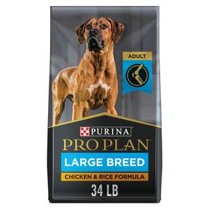 lot 110071 image: Purina Pro Plan High Protein Digestive Health Large Breed Dry Dog Food Chicken and Rice Formula 34 lb. Bag