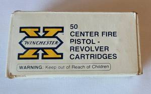lot 1102 image: Winchester 38 Smith and Wesson 145 Gain, LEAD Round Noise, 50 Rounds