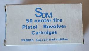 lot 1106 image: 357 Magnum 158 SWC Brass Cased SDM Ammunition - 50 Rounds