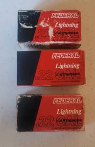 lot 1151 image: (3) Boxes of Federal Champion .22 LR 40 Grain Solid Ammo - 130 Rounds