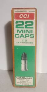 lot 1190 image: CCI 22 Mini Caps CB Cartridges 100 ROUNDS - 0026