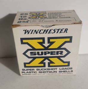 lot 1197 image: Winchester Western Super X 12 Gauge Shotgun Shells - Box of 25