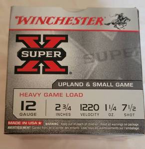 lot 2011 image: Winchester Ammo Super-X Heavy Game Load 12 Gauge 2.75 7.5 Shot - Box of 25 Item# XU12SP7