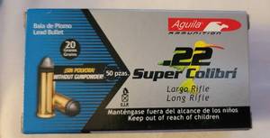 lot 2052 image: 3 boxes of Aguila Super Colibri Subsonic Powderless .22LR LSP 20 Grain 132 Rounds