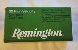 lot 2053 image: 3 Boxes of Remington 22 Long Rifle 40 Grain Round Nose Brass Cased Rimfire - 150 Rounds - Item# 1522