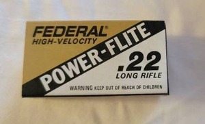 lot 2058 image: 2 Boxes of Federal Power-Flite 22 LR Ammo - 100 Rounds