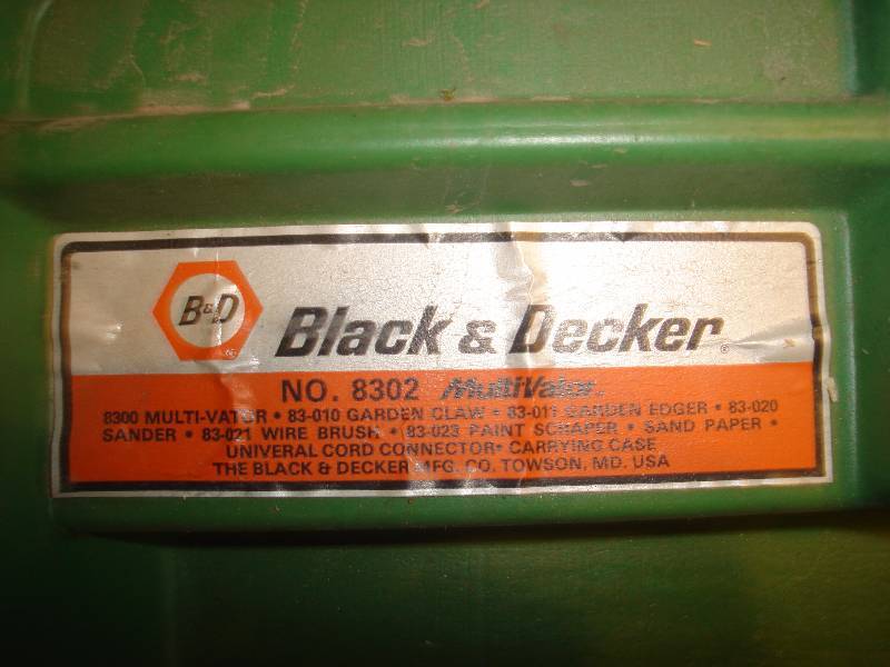 Black Decker multivator not working. Wichita Midtown