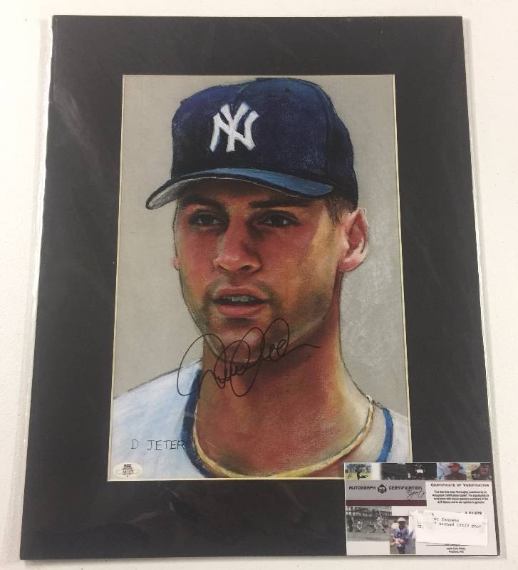 lot 1005 image: Signed 16x20 Derek Jeter Photograph ACE Certification