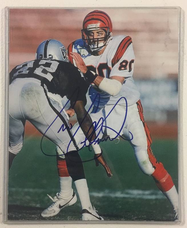 lot 1010 image: Signed 8x10 Photograph Chris Collingsworth Cincinnati Bengals Autograph