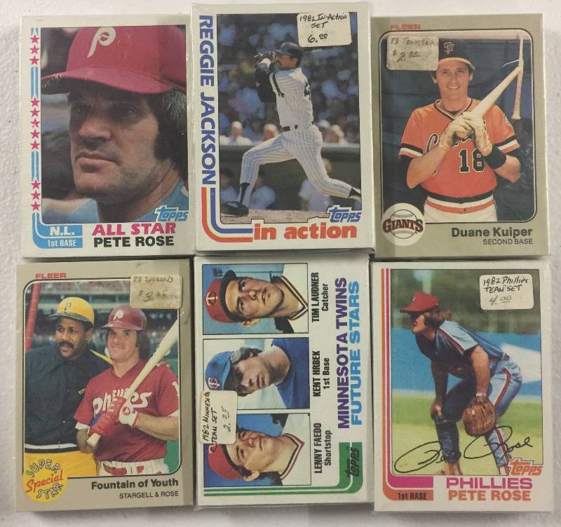 lot 1024 image: Baseball Card Collection with 6 Team Sets, Sosa Jumbo Card, Hundreds Gold Topps, 83 Donruss Jumbos, & 2012 Hit Set