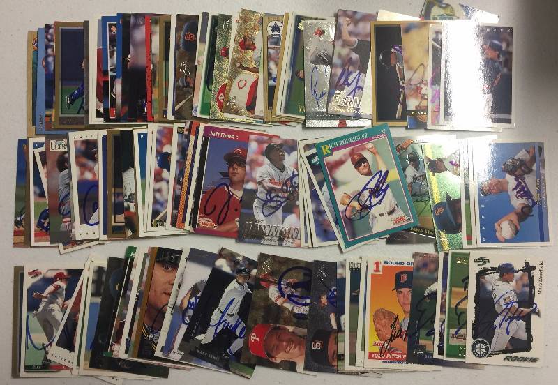 lot 1099 image: Over 100 Autographed Baseball Cards Signed in Person Kevin Appier