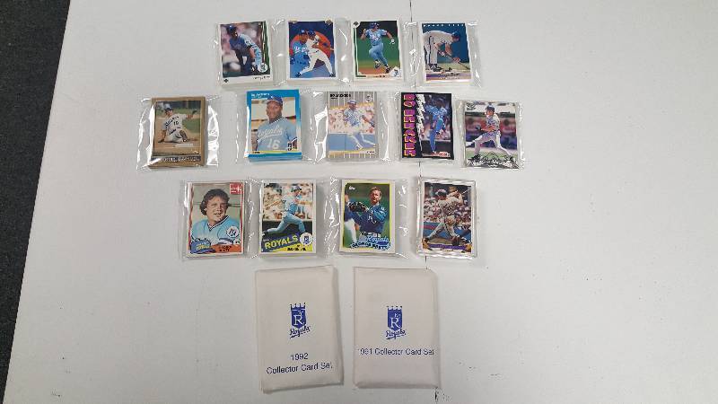 lot 1089EE image: Kansas City Royals Team Set Lot of 15 Different with Topps Upper Deck Fleer & More