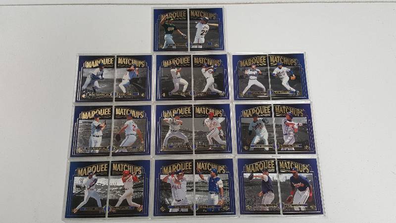 lot 1089GG image: 1996 Upper Deck SP Marquee Matchups Insert Set of 20 Cards with Dual Cases